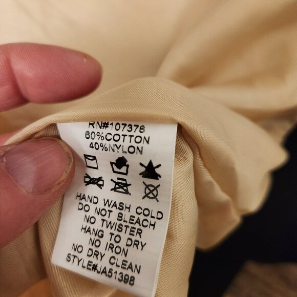 Eye Of The Needle White and gold lace bomber lace jacket size M EUC - Picture 8 of 8